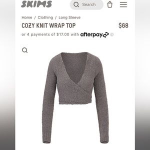 Skims Cozy Set Pants and Wrap Top